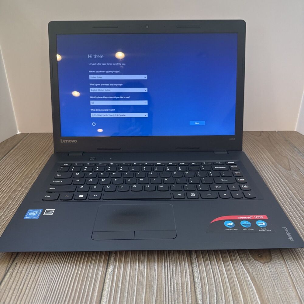 Lenovo IdeaPad 100S 14" Laptop 14IBR - Navy Blue with Power Supply - Picture 5 of 10